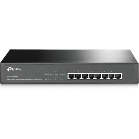 Tp-Link 8-Port Gigabit Desktop/Rackmount Switch w/ 8-Port Poe+ TL-SG1008MP